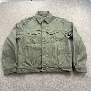 Line Of Trade Montana Canvas Trucker Jacket Mens XL Ranger Green Workwear